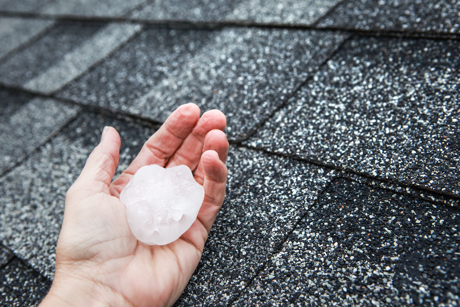 roof after major hail event